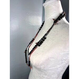 ⚠️FREE⚠️ Handmade Artisan Beaded Necklace Long Asymmetric Colorful
